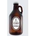 64 Oz. Glass Amber Growler